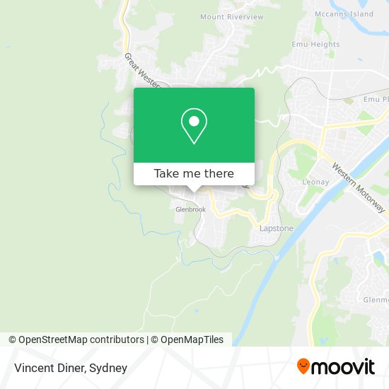 Vincent Diner map