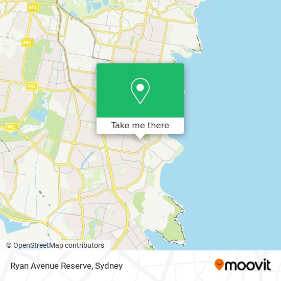 Ryan Avenue Reserve map