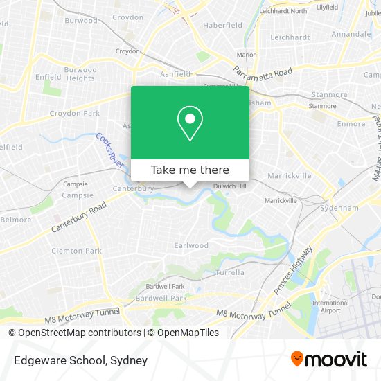 Edgeware School map
