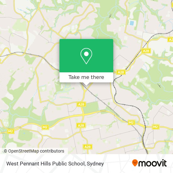 Mapa West Pennant Hills Public School