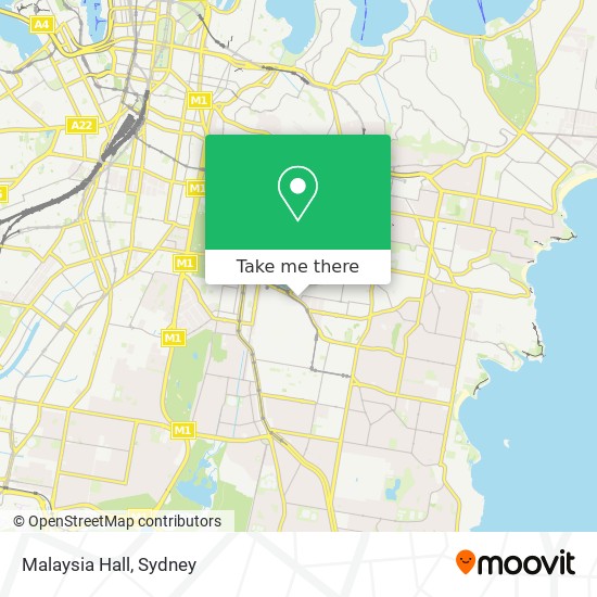 Malaysia Hall map