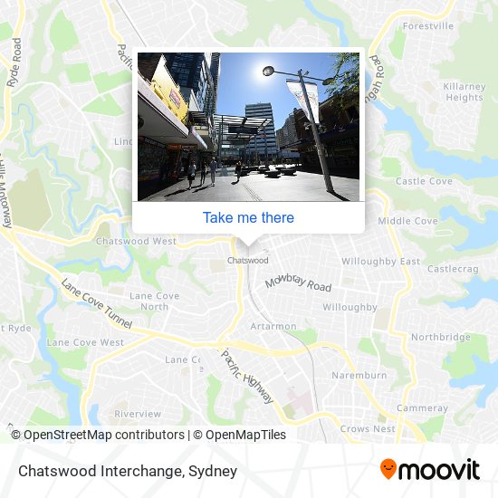 Chatswood Interchange map