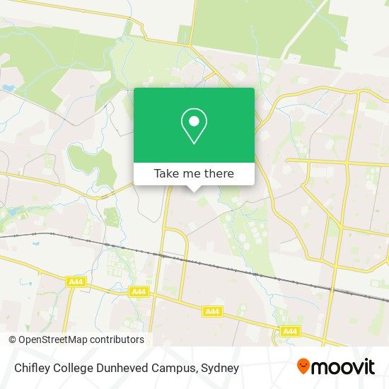 Mapa Chifley College Dunheved Campus