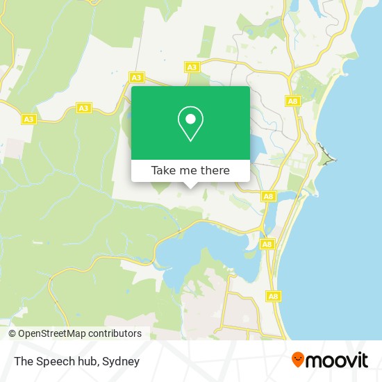 Mapa The Speech hub