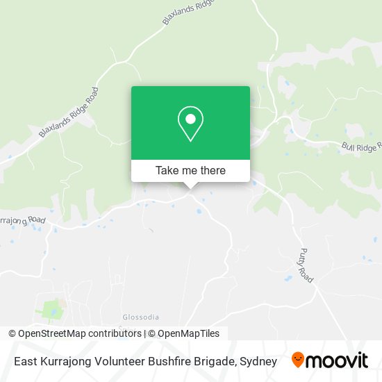East Kurrajong Volunteer Bushfire Brigade map