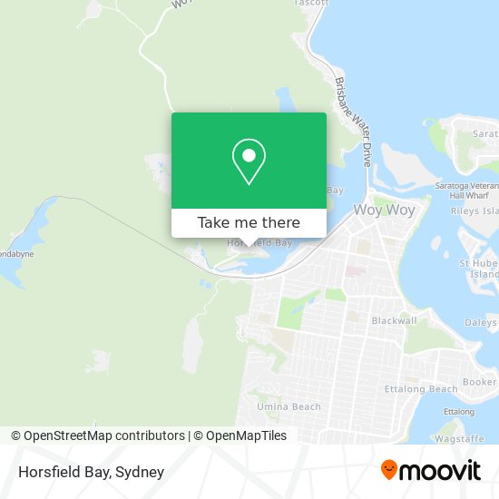 Mapa Horsfield Bay