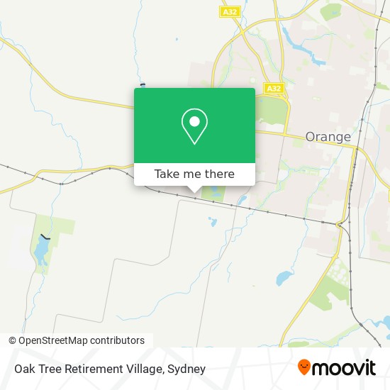 Oak Tree Retirement Village map