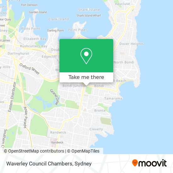 Waverley Council Chambers map