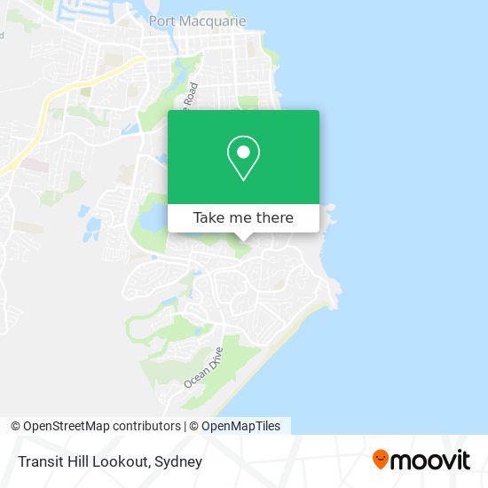 Transit Hill Lookout map