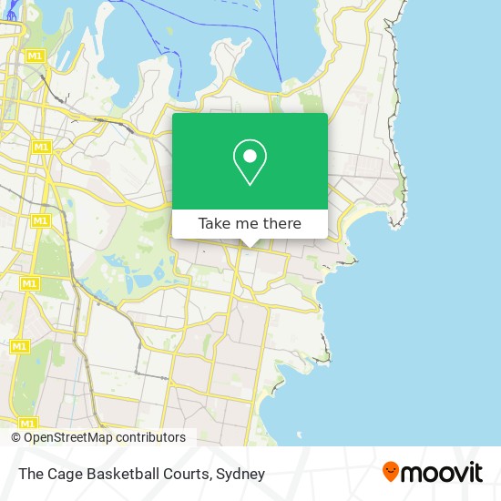 Mapa The Cage Basketball Courts