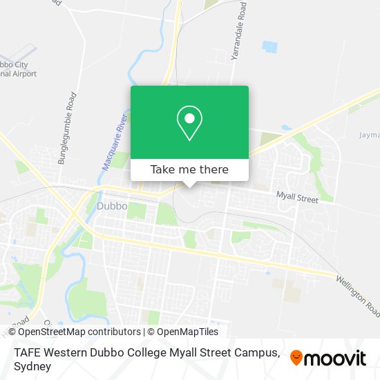 TAFE Western Dubbo College Myall Street Campus map