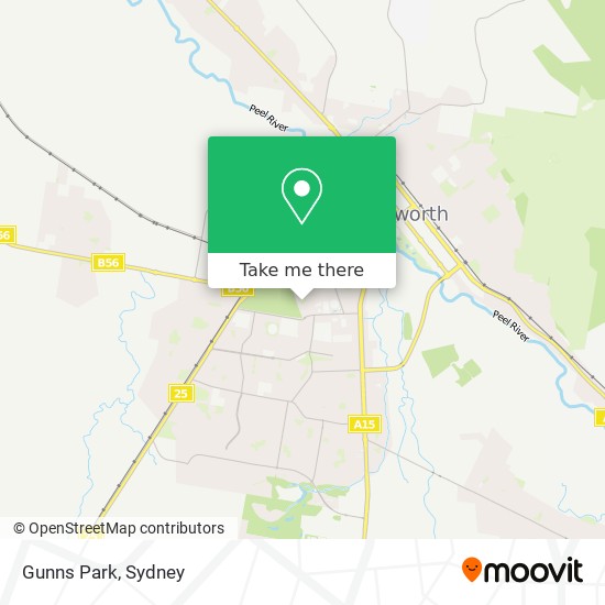 Mapa Gunns Park