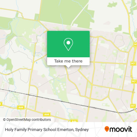 Holy Family Primary School Emerton map