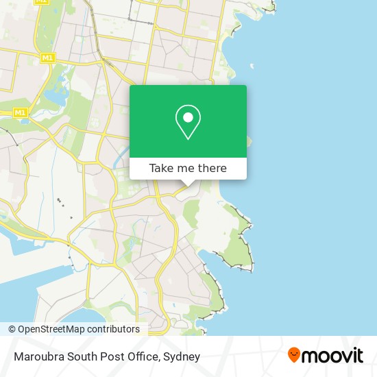 Maroubra South Post Office map