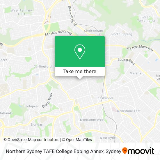 Northern Sydney TAFE College Epping Annex map
