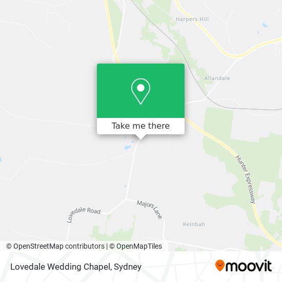 Mapa Lovedale Wedding Chapel