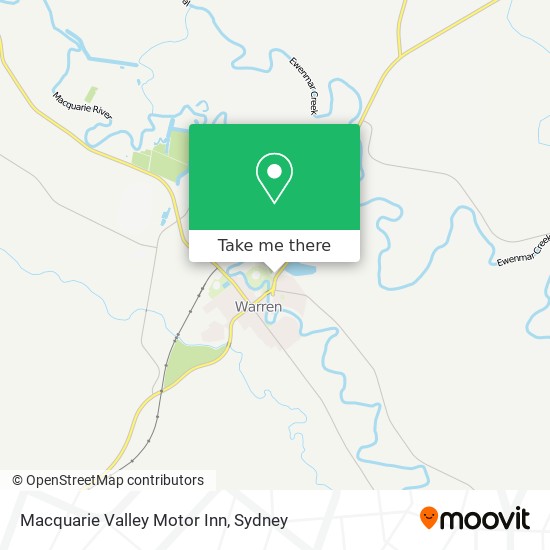 Mapa Macquarie Valley Motor Inn