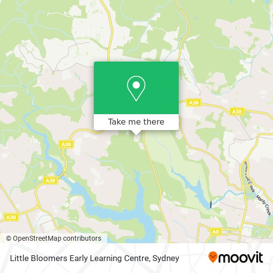 Mapa Little Bloomers Early Learning Centre