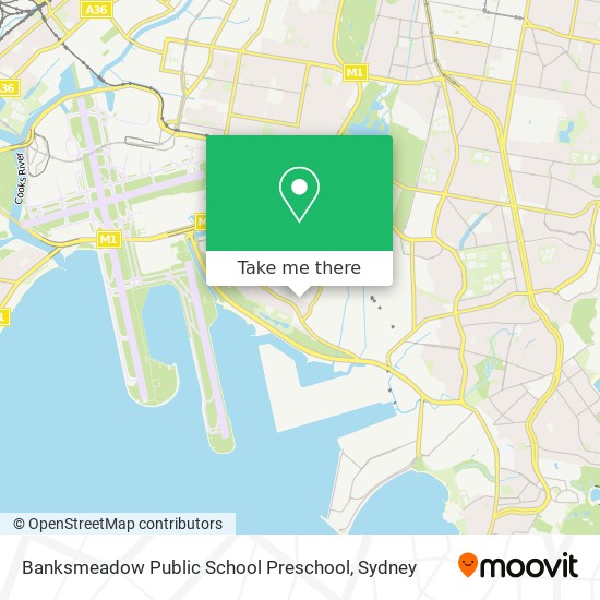 Mapa Banksmeadow Public School Preschool