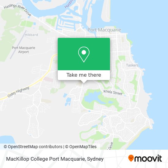 MacKillop College Port Macquarie map