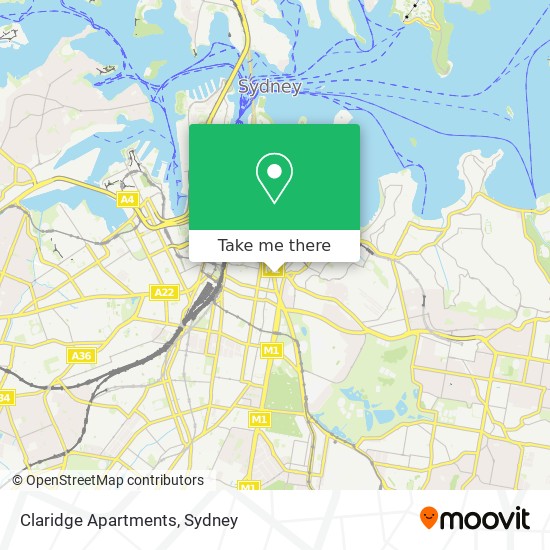 Claridge Apartments map