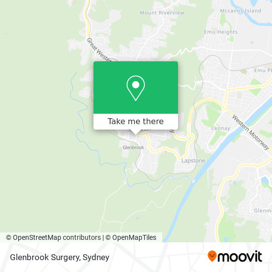 Glenbrook Surgery map