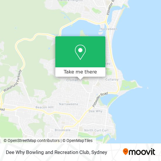 Dee Why Bowling and Recreation Club map