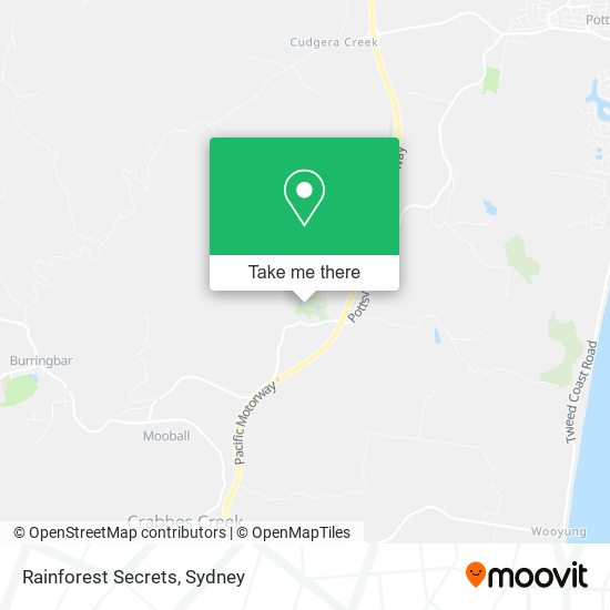 Rainforest Secrets map