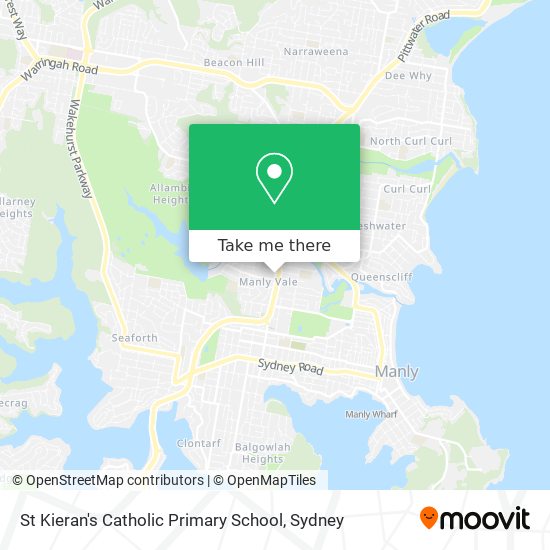 Mapa St Kieran's Catholic Primary School