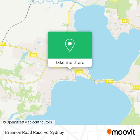 Brennon Road Reserve map