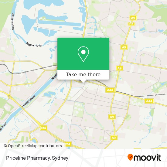 Mapa Priceline Pharmacy