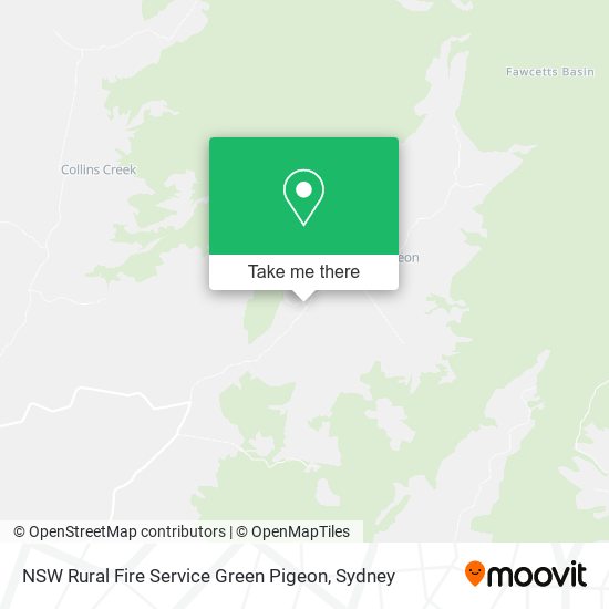 NSW Rural Fire Service Green Pigeon map