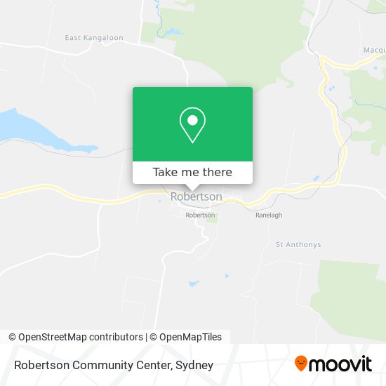 Robertson Community Center map
