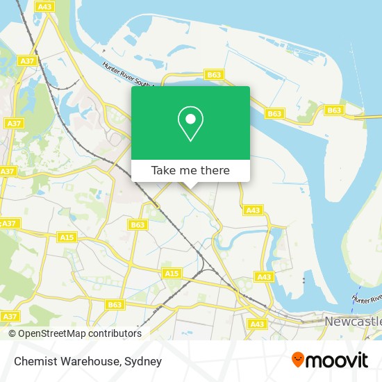 Chemist Warehouse map