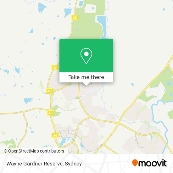 Wayne Gardner Reserve map