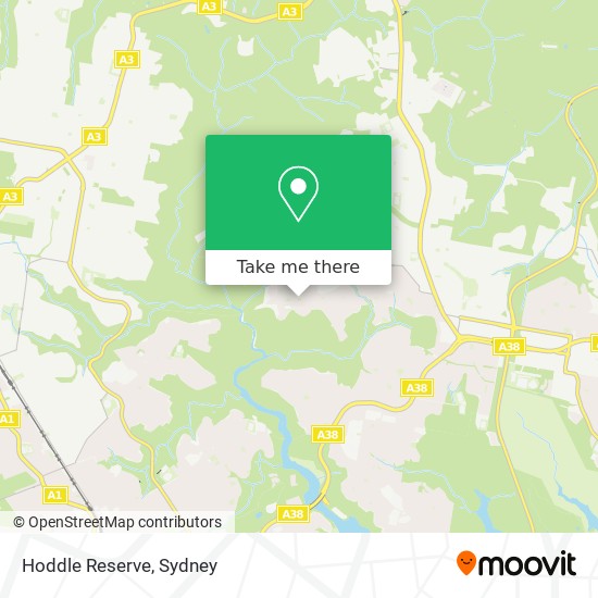 Hoddle Reserve map