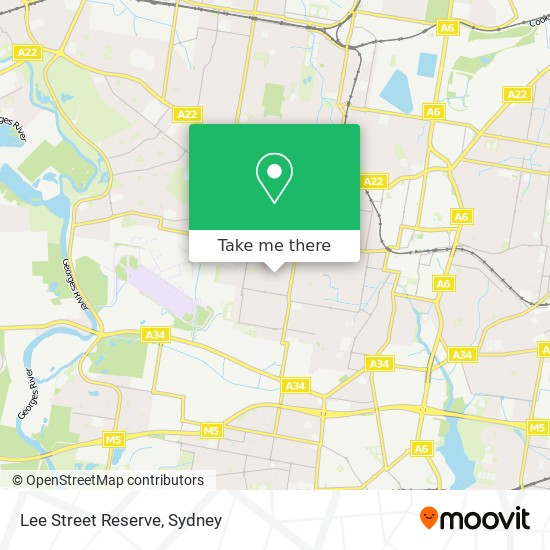 Lee Street Reserve map