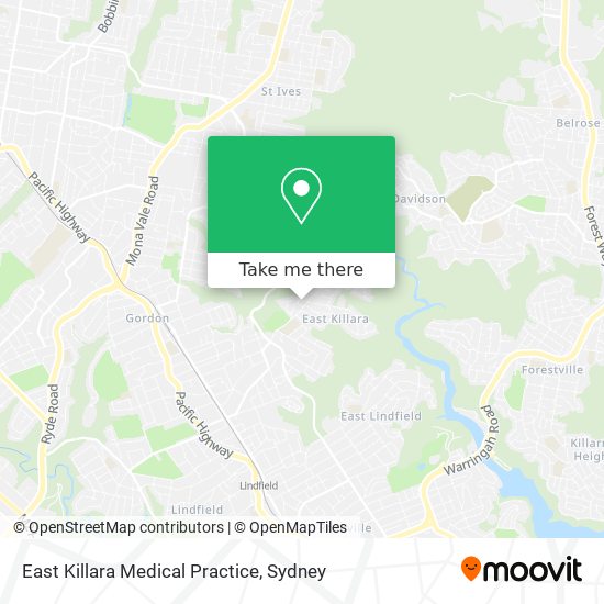 East Killara Medical Practice map