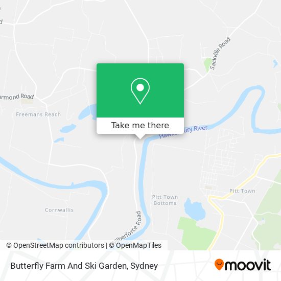 Butterfly Farm And Ski Garden map