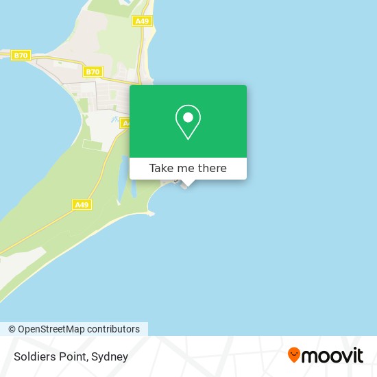 Soldiers Point map
