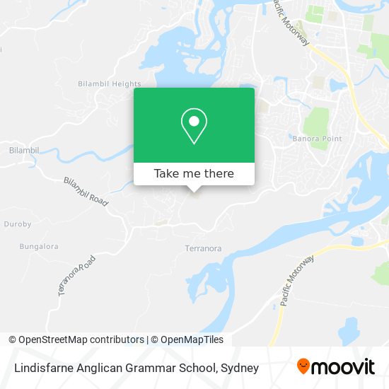 Mapa Lindisfarne Anglican Grammar School