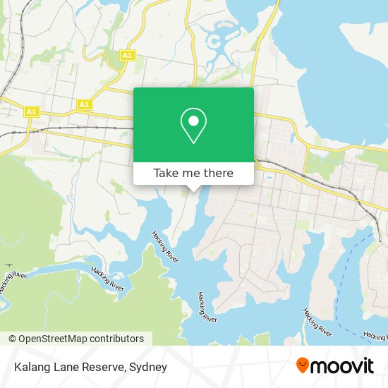 Mapa Kalang Lane Reserve