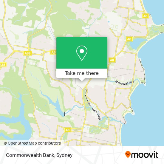 Mapa Commonwealth Bank