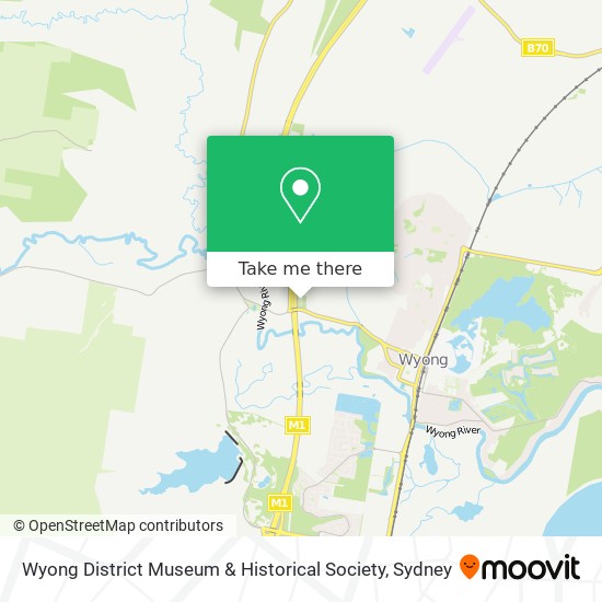 Wyong District Museum & Historical Society map