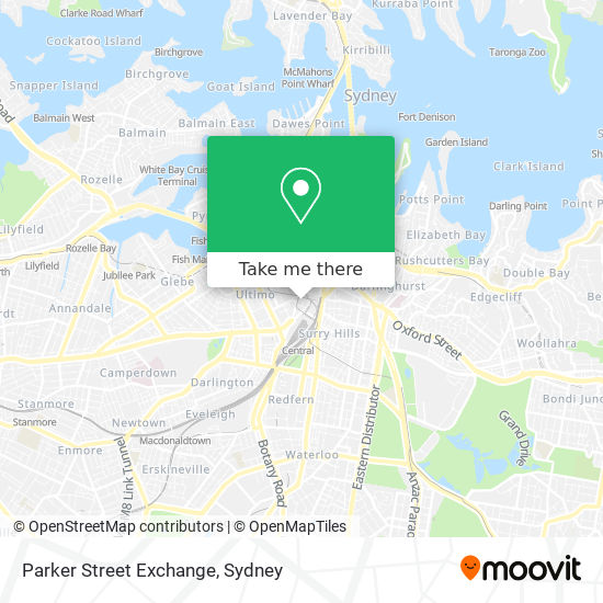 Mapa Parker Street Exchange