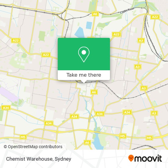 Mapa Chemist Warehouse