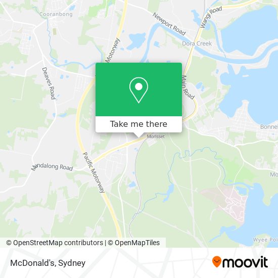 McDonald's map