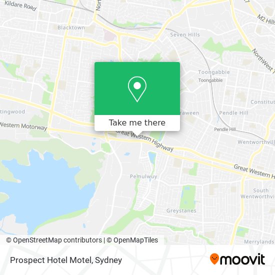 Prospect Hotel Motel map