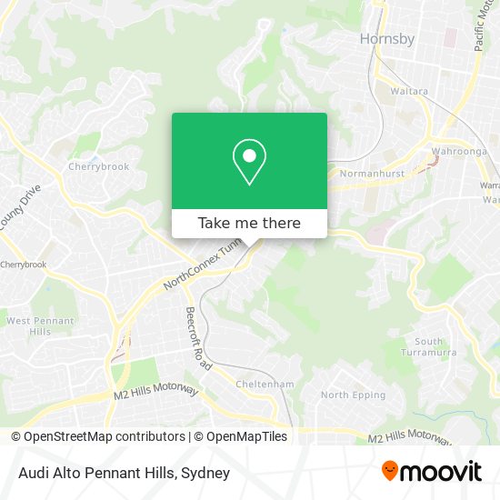 Audi Alto Pennant Hills map