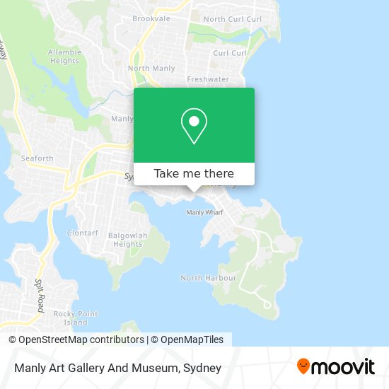 Mapa Manly Art Gallery And Museum
